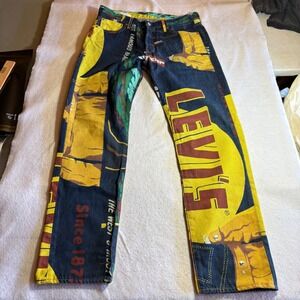 Levi's 501 150th Anniversary Edition Jeans Mens 34x32 Banner Pant Sample Garment